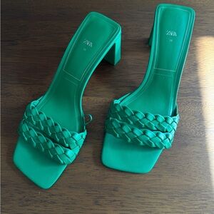 Zara Heeled Braided Sandal
